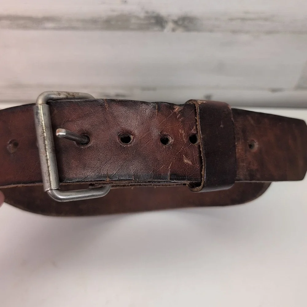BOLLINGER Weight Lifting Belt MEDIUM Leather Body Building 34-38 Made in Mexico‎